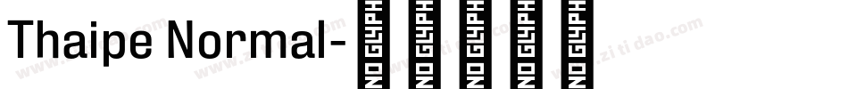 Thaipe Normal字体转换